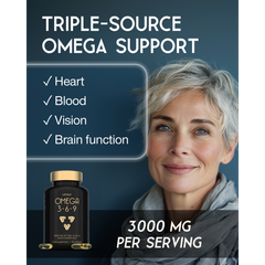 Image 4 for Omega 3-6-9 3000mg 90 Softgels with Premium Fish Oil, Flaxseed & Sunflower Oil