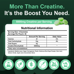 Image 2 for Creatine Gummies 5000mg 120 Gummies 1 Month Supply