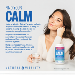 Image 2 for Calm Relaxing Drink Mix Raspberry Lemon Flavour (400 g)