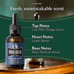 Image 2 for Beard Oil Azur Lime 30ml