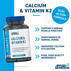 Image 3 for Calcium & Vitamin K2 - 60 Capsules