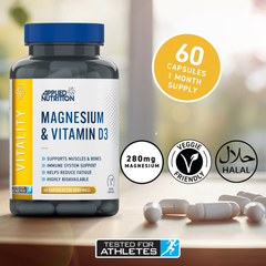 Image 5 for Magnesium & Vitamin D3 - 60 Capsules