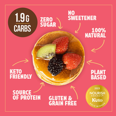 Image 2 for Go Low Pancake & Waffle Mix Low sugar & Keto, Gluten free 210g