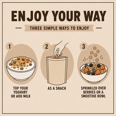 Image 3 for Go Low Glorious Granola Original, Low sugar & Keto, Gluten free 240g