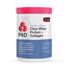 Image 1 for PHD Powder Clear Whey Collagen Blueberry 300 g