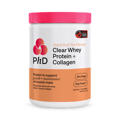 Image 1 for PHD Powder Clear Whey Collagen Peach Iced Tea 300 g
