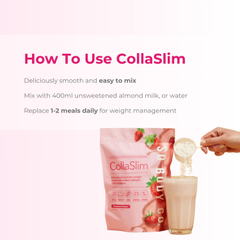 Image 5 for So Body Co CollaSlim Meal Replacement Shake with Added Marine Collagen Strawberry 40g X 20 Meals