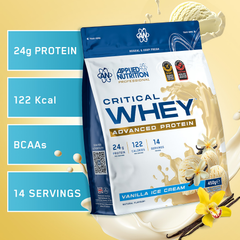 Image 2 for Critical Whey Advanced Protein Powder Vanilla Ice Cream 450g