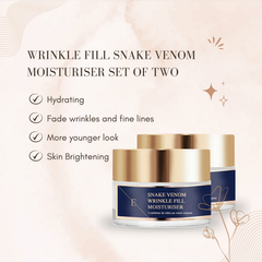 Image 3 for 2x Wrinkle Fill Snake Venom Moisturiser 50ml