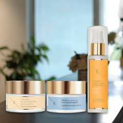 Image 2 for VITAMIN C + COLLAGEN ELIXIR SERUM 60ML + Vitamin C Bio Brightening Moisturiser 50ml+SPF 30 Hyaluronic Acid Day Cream 50ml