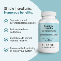 Image 3 for Cognitive Complex with Ginkgo Biloba, Lion’s Mane & Natural L-Theanine 60 Capsules