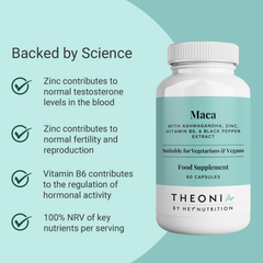 Image 5 for Maca with Ashwagandha, Zinc & Vitamin B6 60 Capsules
