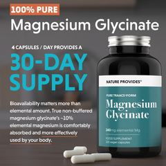 Image 5 for TRAACS® Magnesium Glycinate (240mg) 120 Capsules