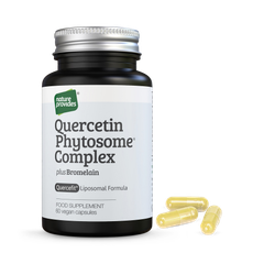 Image 1 for Quercetin Phytosome® Complex (1,300mg) + Bromelain 60 Capsules
