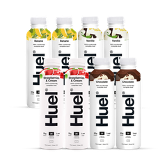 Image 1 for Nutritionally Complete Food Variety Pack (Chocolate, Banana, Vanilla & Strawberries & Cream) 8x 500ml