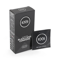 Image 1 for Black Latex Condoms Vegan 12 Pack