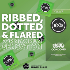 Image 5 for Textured Condoms Ribbed & Dotted Vegan 12 Pack
