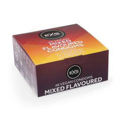 Image 1 for Mixed Flavoured Condoms Vegan 4 Flavours 48 Pack