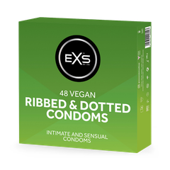 Image 1 for Textured Condoms Ribbed & Dotted Vegan 48 Pack