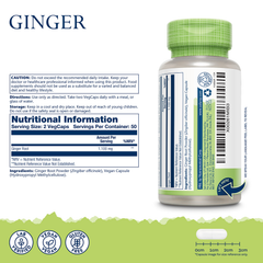 Image 2 for Ginger Root 1100mg 100 Capsules