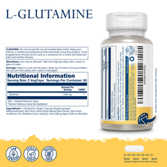 Image 2 for L-Glutamine 1000mg 100 Capsules