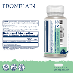 Image 2 for Bromelain 1000mg (2400 GDU/g) 60 Capsules