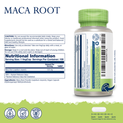 Image 2 for Maca Root 100 Capsules