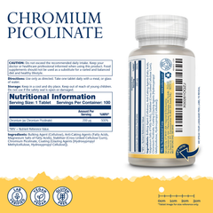 Image 2 for Chromium Picolinate 200mcg 100 Capsules
