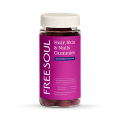 Image 1 for Hair, Skin and Nails Gummies Blueberry 60 Gummies