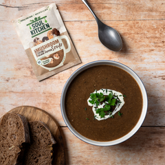 Image 2 for Mushroom, Black Pepper & Thyme Soup with 4000mg Lions Mane Mushroom, Vitamind B & D12 - 12 soups