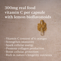Image 3 for True Food® Vitamin C - 300mg Natural Source Vitamin C - 30 Vegan Capsules