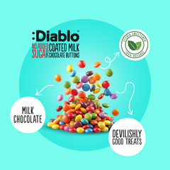 Image 3 for No Added Sugar Coated Milk Chocolate Buttons 40g