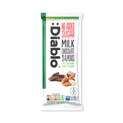 Image 1 for No Added Sugar Milk Chocolate Bar Almonds 75g