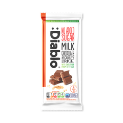 Image 1 for No Added Sugar Milk Chocolate Bar Crispy Rice 75g