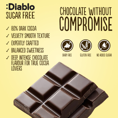 Image 3 for No Added Sugar 80% Dark Chocolate Bar 75g