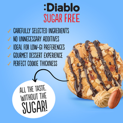 Image 4 for Sugar Free Chocolate Striped Peanut Cookies 150g