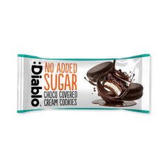 Image 1 for No Added Sugar Chocolate Covered Cream Cookies 34g