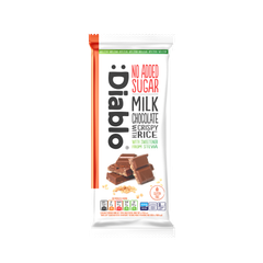 Image 2 for No Added Sugar Milk Chocolate Bar Crispy Rice 75g Pack of 15