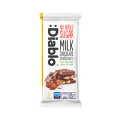 Image 2 for No Added Sugar Milk Chocolate Bar Hazelnuts 75g Pack of 15
