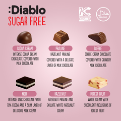 Image 3 for No Added Sugar Assorted Chocolate Luxury Gift Box 142g Pack of 5