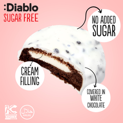 Image 3 for No Added Sugar Cookies and Cream White Chocolate 128g Pack of 27