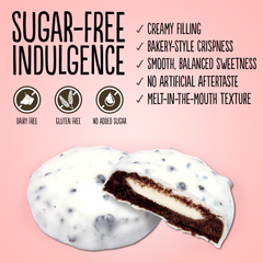 Image 4 for No Added Sugar Cookies and Cream White Chocolate 128g Pack of 27