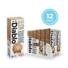 Image 1 for No Added Sugar Hazelnut Cookies 135g Pack of 12