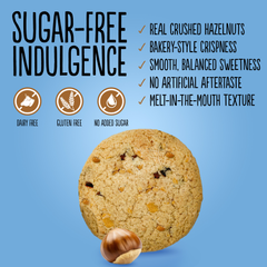 Image 4 for No Added Sugar Hazelnut Cookies 135g Pack of 12