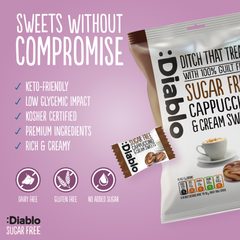 Image 4 for Sugar Free Cappuccino and Cream Sweets 75g Pack of 16