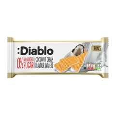 Image 2 for No Added Sugar Wafer Thins Coconut Cream Flavour 150g Pack of 28