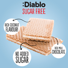 Image 3 for No Added Sugar Wafer Thins Coconut Cream Flavour 150g Pack of 28