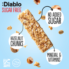 Image 3 for No Added Sugar Muesli Bar Hazelnut 30g Pack of 14