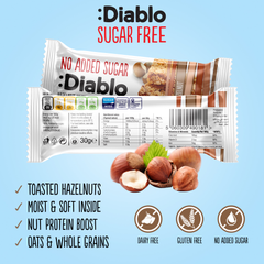Image 4 for No Added Sugar Muesli Bar Hazelnut 30g Pack of 14