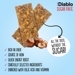Image 5 for No Added Sugar Muesli Bar Hazelnut 30g Pack of 14